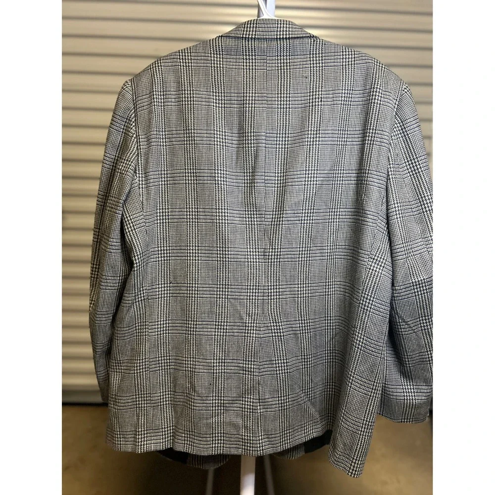 Burberrys Blazer Men 42R Gray Glen Plaid Wool Sport Coat Nordstrom Vintage
